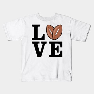 I Love American Football Kids T-Shirt